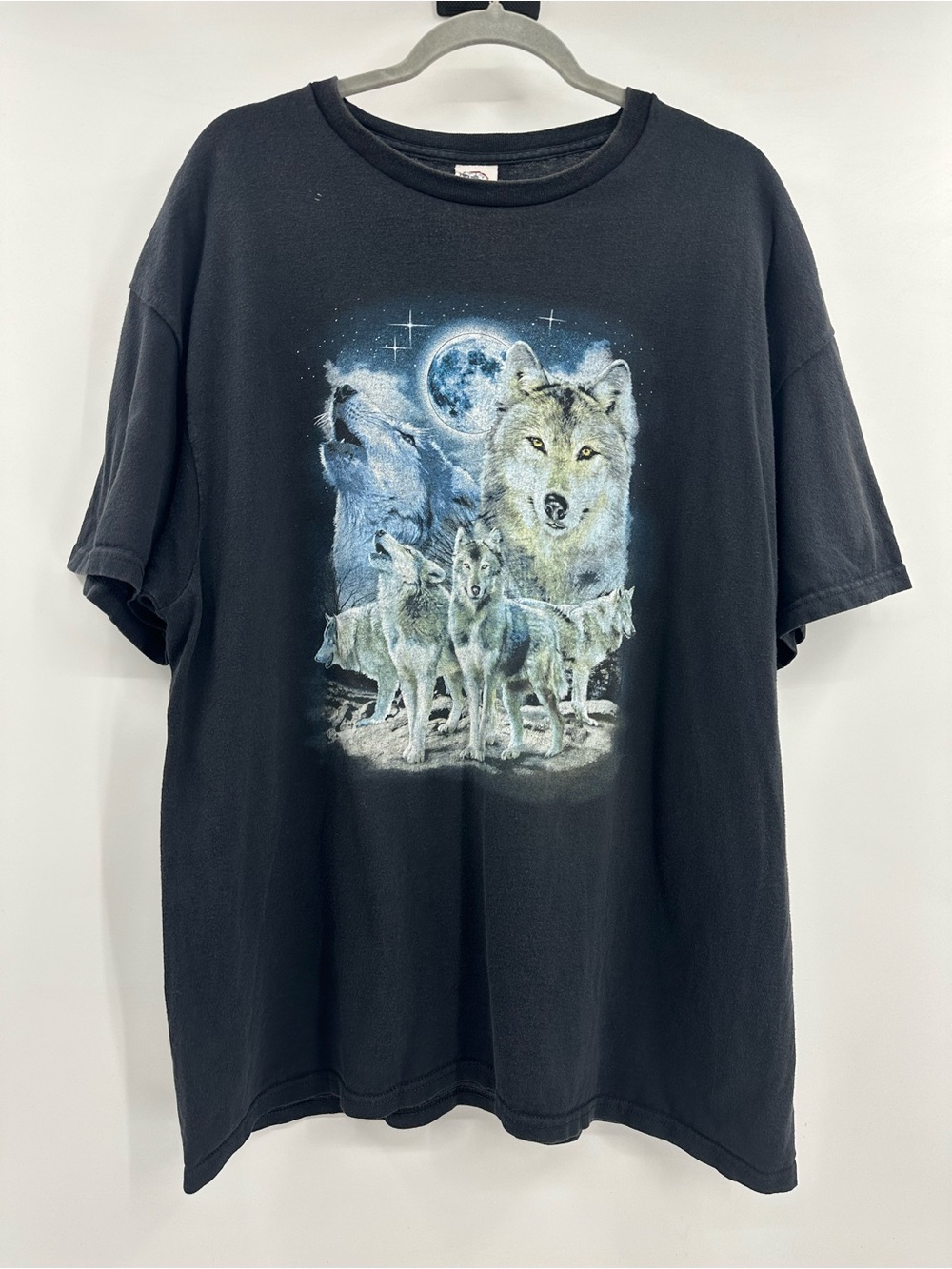 Delta Black Wolf Pack Graphic Crewneck Tee